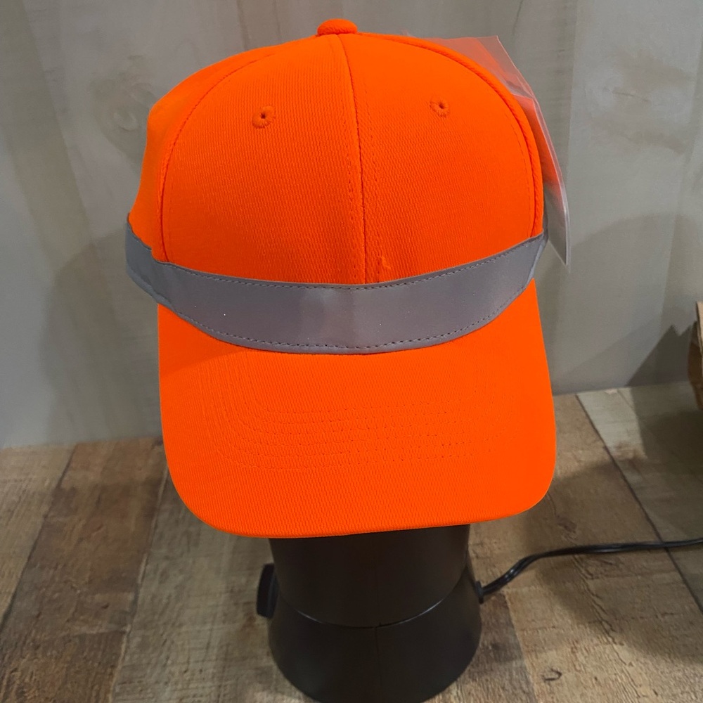 New With Tags Cornerstone ANSI 107 Orange Safety Cap OSFM Adjustable